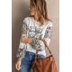thumbnail image 1 of ABPHQTO Camiseta de manga larga con estampado de leopardo y temporada navideña maravillosa beige para mujer, 1 of 5