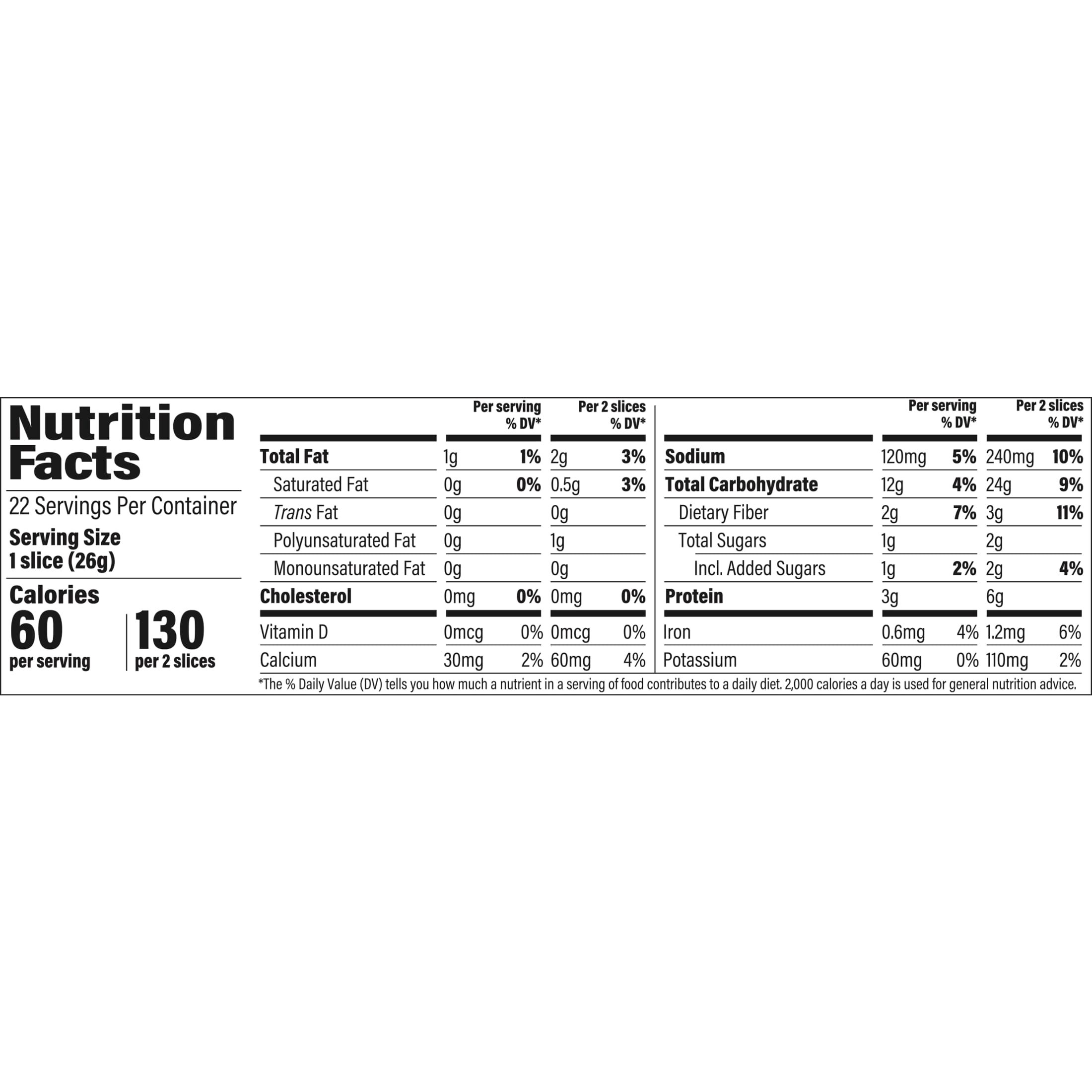 Nature's Harvest Whole Wheat Bread, 20 oz