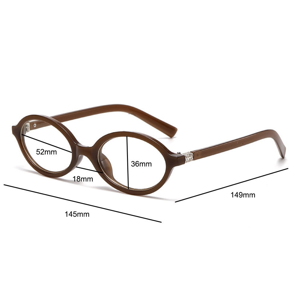 7 Pairs of Gray Anti-blue Light Reading Glasses +2.50 Oval Plastic Classic Readers 2.50 for Women