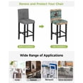 thumbnail image 3 of Texas Star Country Bar Stool Covers Set of 4, Western Old Wooden Board Vintage Stretch Washable Bar Chair Covers with Backs, Removable Pub Counter Height Chair Cover for Kitchen Dining Room Cafe, 3 of 7