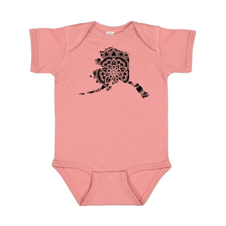 

Inktastic Alaska Silhouette Mandala Gift Baby Boy or Baby Girl Bodysuit