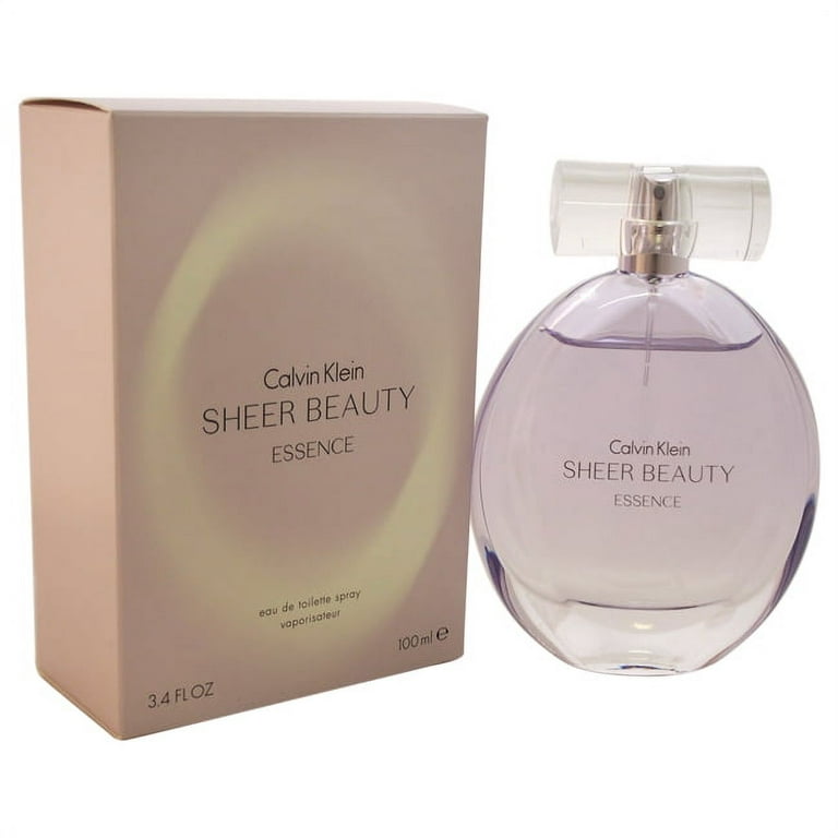 Calvin Klein Sheer Beauty Essence Eau de Toilette Spray Perfume For Women,  3.4 Oz 