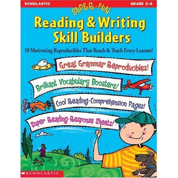 Pre-Owned Super-fun Reading & Writing Skill Builders: 50 Motivating Reproducibles That Reach & Teach Every Learner! (Paperback) 0439060656 9780439060653