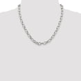 thumbnail image 4 of 925 Sterling Silver Rolo Chain Styles Necklace 8 mm Fancy 20 inch, 4 of 4