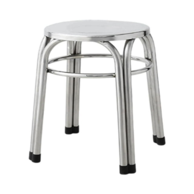 Luzkey Metal Stool Classroom Nonslip Diameter 29cm Easy Clean Practical Round Stackable Stool for Indoor Outdoor Dining Room Kitchen 29cmx47cm