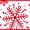White, variant on Vickerman 2.5" x 10 yd White and Red Snowflake Ribbon