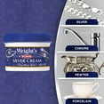thumbnail image 3 of Wright's Silver Cleaner and Polish Cream - 8 Ounce 2 Pack with Polishing Cloth - Ammonia-Free - Gently Clean and Remove Tarnish without Scratching, 3 of 8