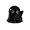 Black, variant on Aximioll Halloween Creepy Ghost Tissue Boxes — Dark Tones with Eerie Auras, Halloween Decorations for Snack Tables, Dessert Stations & Halloween Party Setups for Halloween Parties with spooky setups