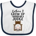thumbnail image 3 of Inktastic Future Judge Boys or Girls Baby Bib, 3 of 4