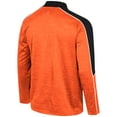 thumbnail image 3 of Men's Colosseum Orange Oklahoma State Cowboys Marled Half-Zip Jacket, 3 of 3
