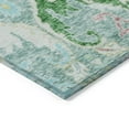 thumbnail image 6 of Dalyn Rugs Machine Washable Indoor/Outdoor Chantille Teal 2'3" x 7'6" Runner Rug, 6 of 7