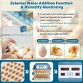 thumbnail image 4 of Incubators for Hatching Eggs, 120 Egg Incubator with Automatic Egg Turning and Humidity Monitor,Temperature Control, 5 Automatic Incubation Modes and Incubation Days Record, Blue, 4 of 9