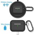 thumbnail image 5 of Airpods Pro Case, Doboli Funda protectora de silicona para Apple Airpod Pro (LED frontal visible) Negro JAMW  Sencillez, 5 of 5