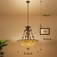 thumbnail image 6 of 5 Light Tiffany Pendant Light Fixture Adjustable Hight Stained Glass Tiffany Chandelier, 6 of 7