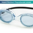 thumbnail image 4 of Aqua Dolfino Youth Tinted Swim Goggles with Silicone Strap and UV Protection for Children, Multi-Color (3 Pack), 4 of 10