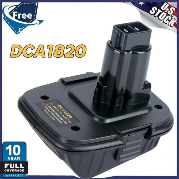 DCA1820 Adapter Compatible with 18v to 20v Adapter, Compatible with 20V Max Battery DCB203 to 18V XRP NiCad NiMh Battery DC9096