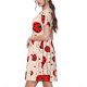thumbnail image 2 of Balery Red Ladybug Vestidos sueltos de manga corta para mujer, vestidos de verano 2025, vestidos casuales de corte A con vuelo., 2 of 6