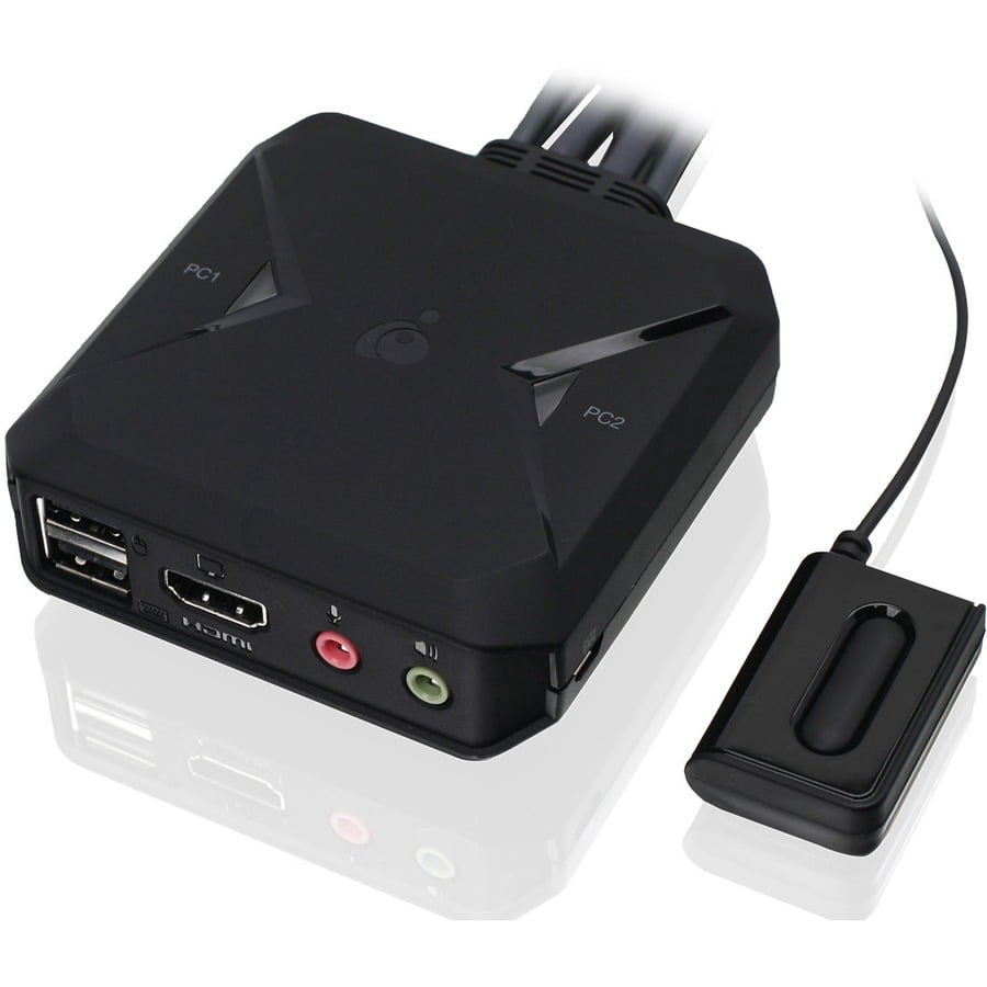 IOGEAR 2-Port 4K KVM Switch with HDMI, USB and Audio Connections - GCS92HU