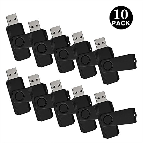 16GB Swivel USB Flash Drive USB 2.0 Memory Stick Bulk 5 Pack LHN/® Gray