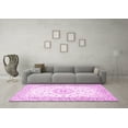 thumbnail image 3 of Ahgly Company Indoor Rectangle Medallion Pink Traditional Area Rugs, 2' x 4', 3 of 4