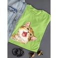 thumbnail image 3 of A Meowing Kitten T-Shirt Women -Kayomi Harai Designs, Female Medium, 3 of 4