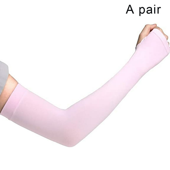 Women Girls UV Protection Cooling Arm Sleeves UPF 50 Sun Protective Accessories Sunblock Gloves Skin Protect Cover Anti UV Cuff for Golf Cycling Outdoor and Indoor Activities Unisex