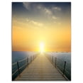 thumbnail image 2 of Ocean Sunset with Pier Seascape, 2 of 3