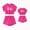 Hot Pink, variant on Barbie Girls Outfit Set Elastic Waist Graphic T-Shirt and Shorts Set Summer Pink Kids Clothes Sizes 8-9Y