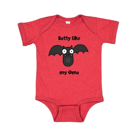 

Inktastic Batty like my Oma Gift Baby Boy or Baby Girl Bodysuit