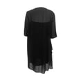 thumbnail image 4 of Vestido Vestido elegante de 2 piezas para mujer, vestido de encaje con cubierta fluida informal, vestido de fiesta de graduación Cgtredaw Negro T XXL para Mujer, 4 of 7