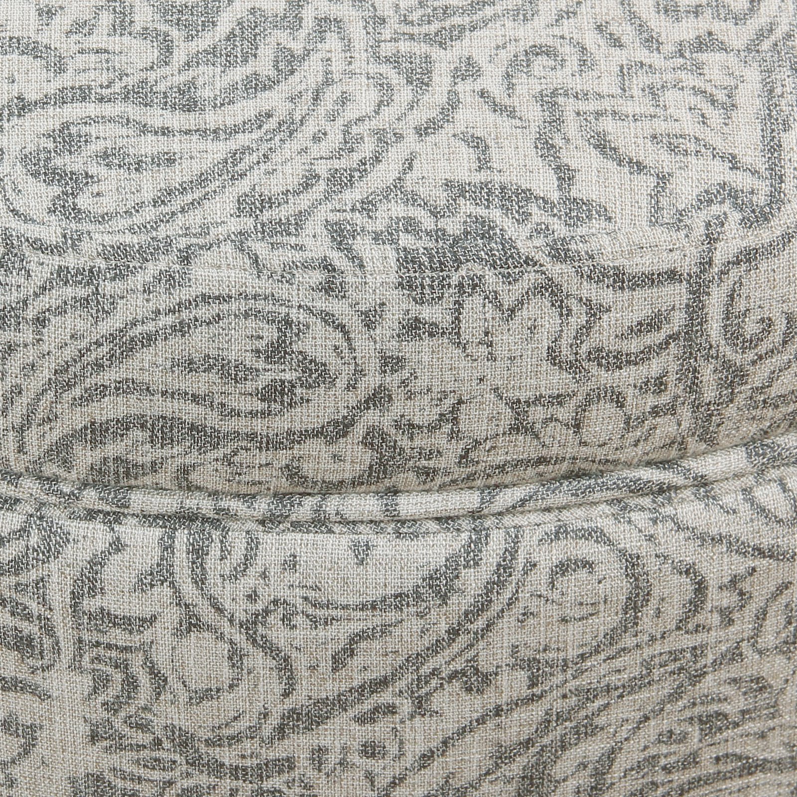 HomePop Storage Ottoman, Gray Floral