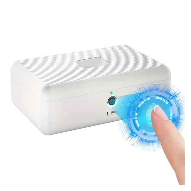 Biometric Fingerprint Safe Home Cash Jewelry Safe Storage Box File Confidentiality Hidden Safe Cosmetic Box ,Your Exclusive Wealth Manager