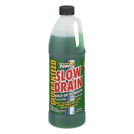 Instant Power Slow Drain Build-Up Remover, 33.8 fl (Best Product For Slow Drains)