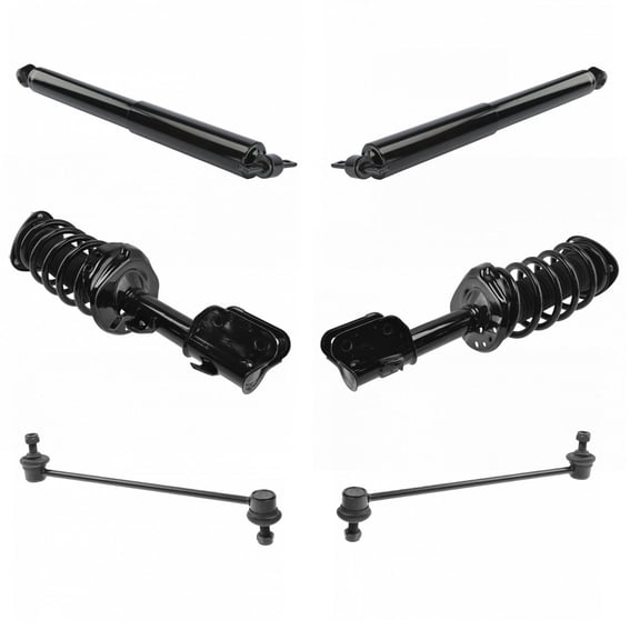 Front Rear Complete Quick Loaded Strut Spring Assembly Shock Sway Link Kit 6pc SKA65407