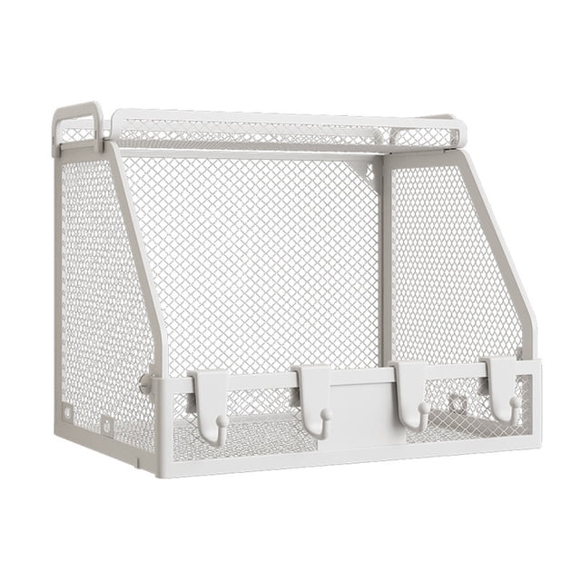 zhangmingg Wall Mounted Kitchen Organizer Stackable Shelf for Fruit and Vegetable Storage