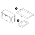 thumbnail image 4 of Coaster Milton 3-drawer Farmhouse Wood Writing Desk in Brown Oak and Chrome, 4 of 6