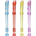 thumbnail image 1 of MasteelfCA 12 Pcs Soprano Recorder Instruments Transparent Flutes Musical Instruments Early Education Develop Recorders Musical Educational Toys for Kids, 1 of 8