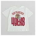 thumbnail image 4 of Women's Gameday Couture  White San Francisco 49ers Oversized Classic Fierce Focus T-Shirt, 4 of 4