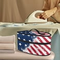 thumbnail image 2 of HELLHERO American Flag Design Iron Carrying Bag Large Size with Zipper Closure and Hair Styling Tool(Case Only), 2 of 6