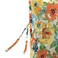 thumbnail image 3 of Jordan Manufacturing 38" x 21" Wildflowers Multicolor Floral Rectangular Outdoor Chair Cushion with Ties and Hanger Loop (2 Pack), 3 of 11