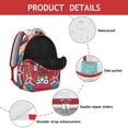 thumbnail image 4 of Mantra Print Boho Backpack&nbsp;- Trendy & Roomy Laptop Bag for School & Study, Durable Waterproof Backpack, Great Gift for College Students, 4 of 6