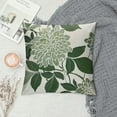 thumbnail image 2 of Creowell Sage Green Throw Pillow Covers , Geometric Floral Pillow Covers Elegant Gray Green White Decorative Dahlia Spring Farmhouse  Pillow Case for Sofa Bed Decor, 2 of 5
