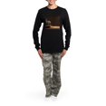 thumbnail image 4 of CafePress - Glitter Pumpkin - Women's Long Sleeve Dark Pajamas, 4 of 7