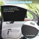 thumbnail image 3 of Ventana delantera negra de dos piezas Visera parasol para parabrisas delantero y trasero con protección UV magnética y protección térmica para la visera, y visera parasol de privacidad GM, 3 of 5