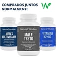 thumbnail image 3 of Male Testo Precursor de Testosterona para Hombres con Maca Complex L Arginina Fenogreco Vitamina D3 con 180 caps | Vigor Rendimiento F&iacute;sico | Mens Testo Natural Wisdom Natural Wisdom NA, 3 of 8