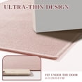 thumbnail image 3 of Alfombra de baño Chamme, ultrafina, antideslizante, en forma de U, 60 x 43 cm, color rosa, 3 of 7