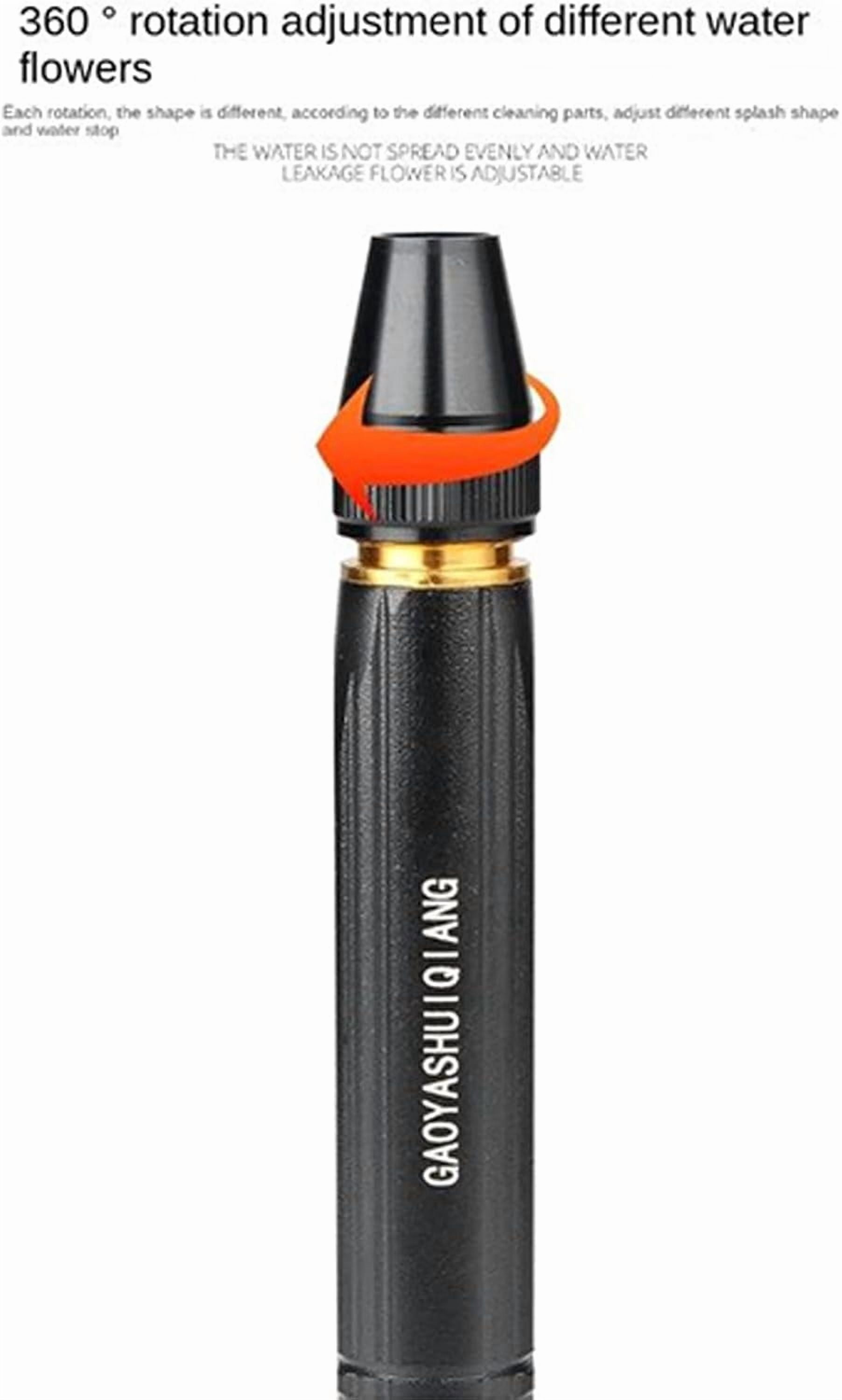 Heavy Duty Hydrojet Garden Hose Nozzle, High Pressure Metal Spray Nozzle with 8 Adjustable Patterns, Leak-Proof & Ergonomic Grip，