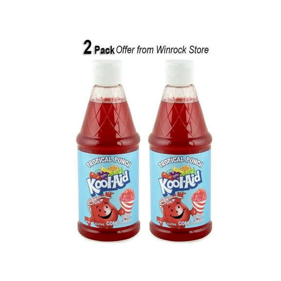 Kool-Aid 16-Oz. Snow Cone Syrup, Tropical Punch (2 Bottles) Offer from Winrock Store