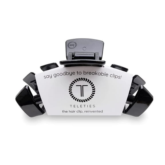 Teleties Tiny Hair Clip - Jet Black Hair Clip 1.77incheslong