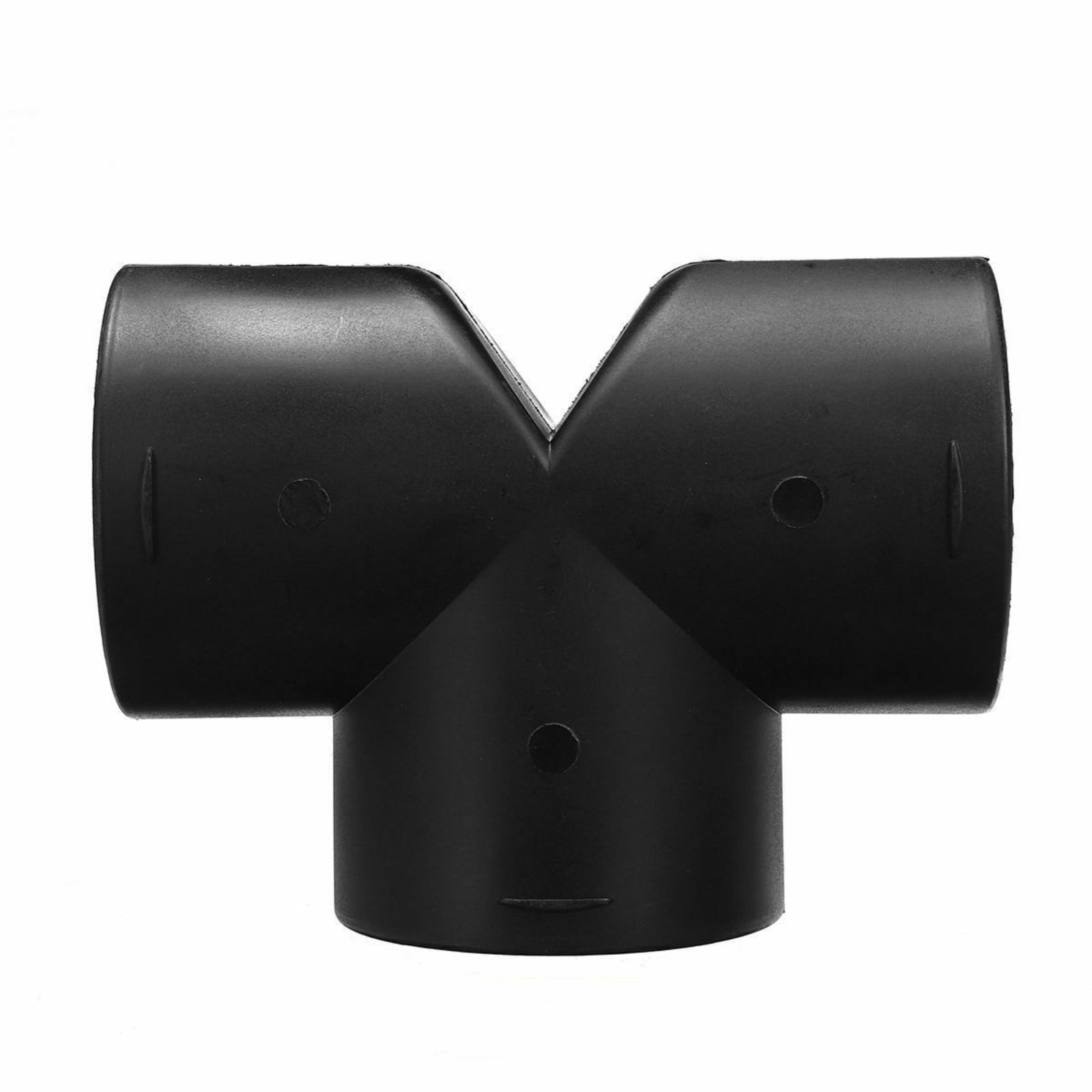 60mm Diesel Parking Heater Warm Air Vent Kit with 2 Flexible Duct Hoses T Shape Connector 2 Square Air Outlets and 4 Clamps
